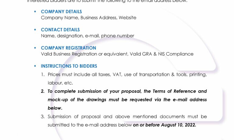 Design and Procurement of Storage Buildings – CLOSED