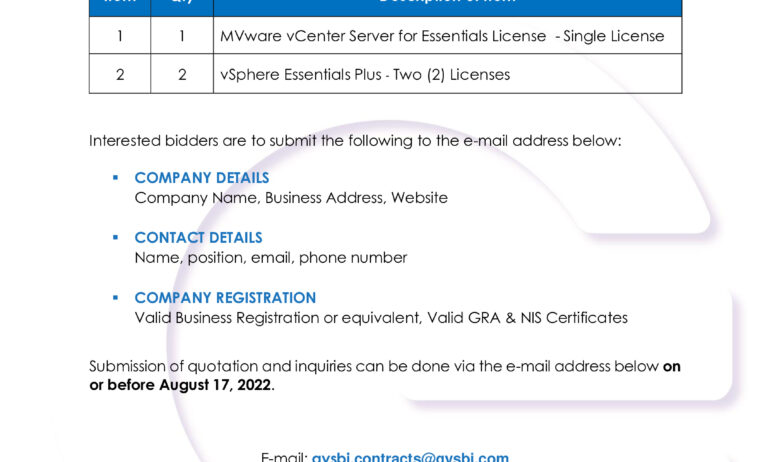 Provision of Software Licences – CLOSED