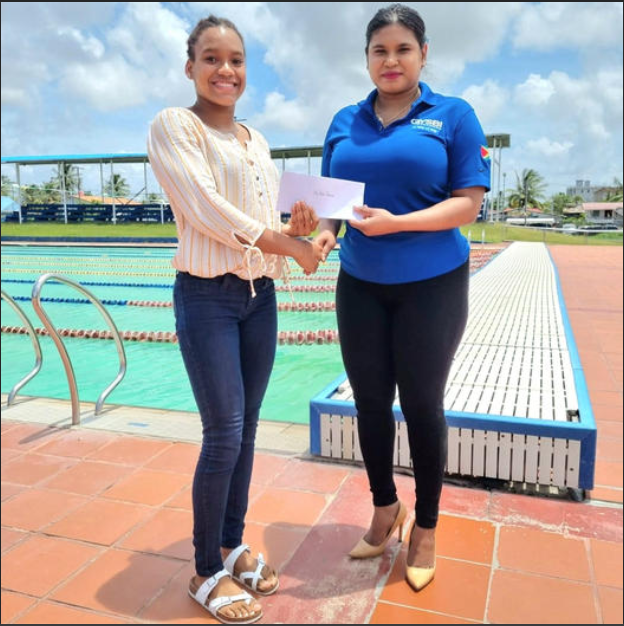 GYSBI supports Guyana’s youngest Olympian and talented swimmer, Ms. Aleka Persaud