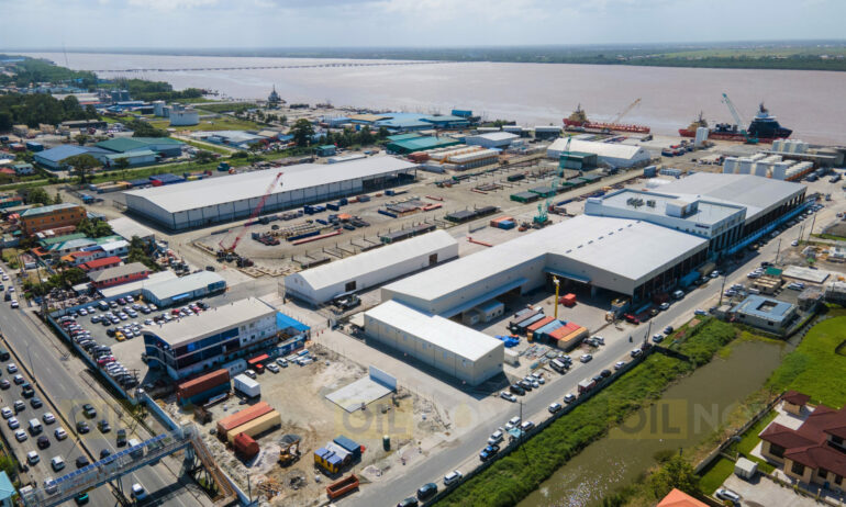 The main shore base behind Guyana’s massive oil discoveries has seen tremendous growth